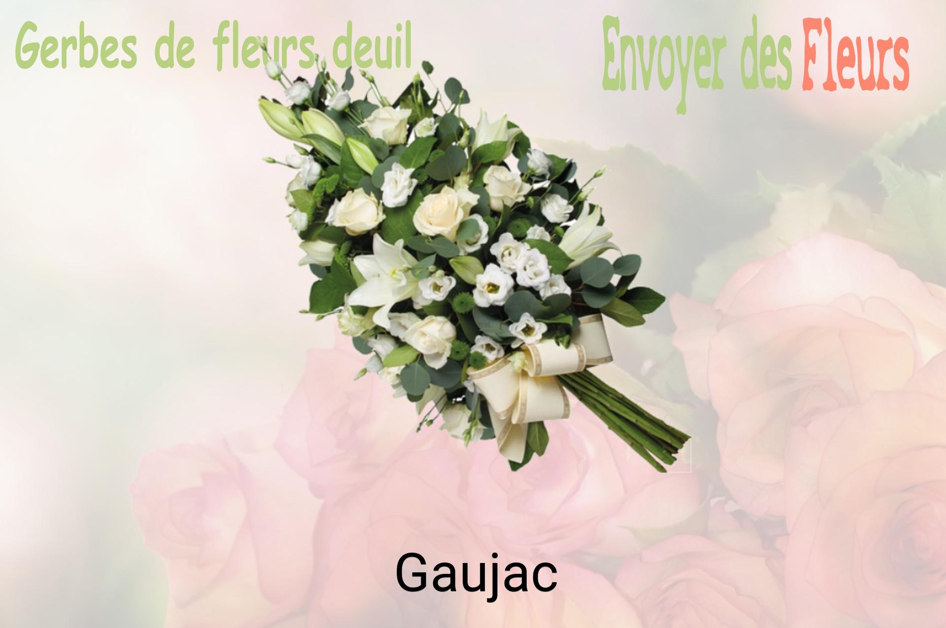 Gerbe de fleurs de deuil livrée à Gaujac